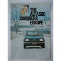 Alfa Romeo THE ALFASUD CONQUERS EUROPE 6 page Leaflet in English A4 (401.AlfaSudConquers)   